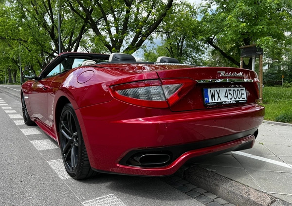 Maserati GranCabrio cena 299000 przebieg: 40700, rok produkcji 2015 z Warszawa małe 562